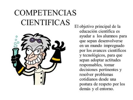 COMPETENCIAS CIENTIFICAS