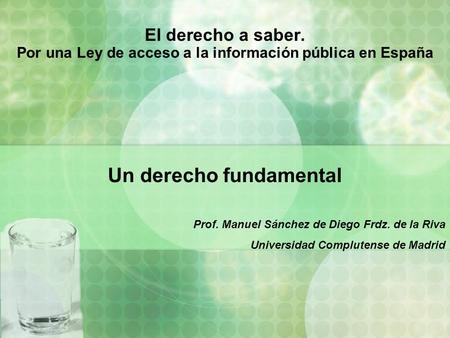 Un derecho fundamental