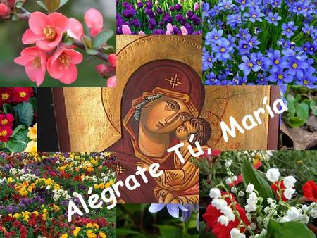 Alégrate Tú, María.