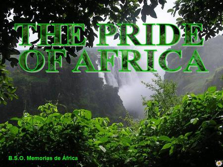 B.S.O. Memorias de África “The Pride of Africa” El orgullo de África, bello nombre para un tren, sin duda, símbolo de un continente y de un sentimiento.