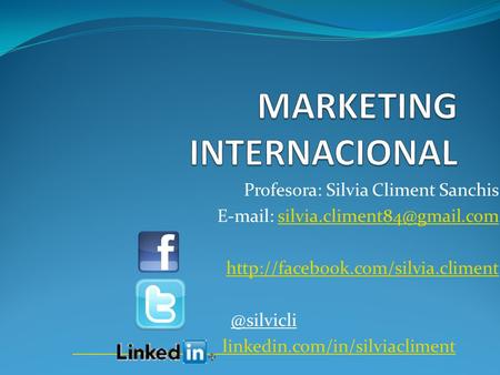 MARKETING INTERNACIONAL