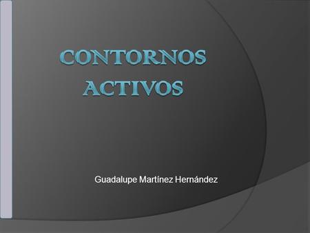 Guadalupe Martínez Hernández.  La tarea de la Segmentación de imágenes es de : Encontrar un grupo de pixeles “juntos”.  En estadística este problema.