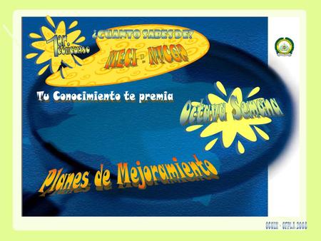 Planes de Mejoramiento
