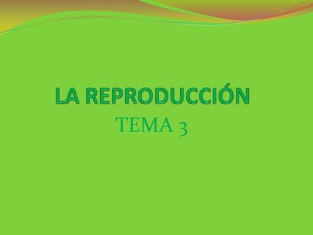 LA REPRODUCCIÓN TEMA 3.