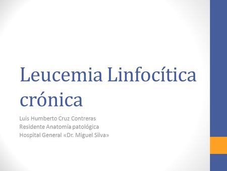 Leucemia Linfocítica crónica