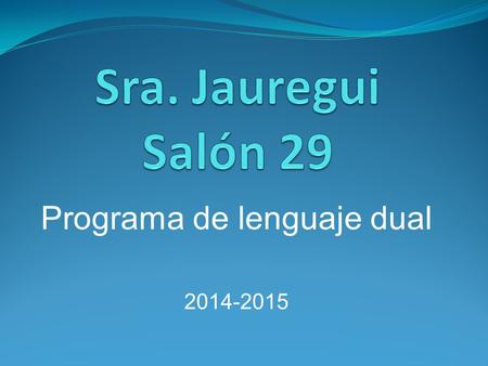 Programa de lenguaje dual