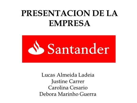 PRESENTACION DE LA EMPRESA
