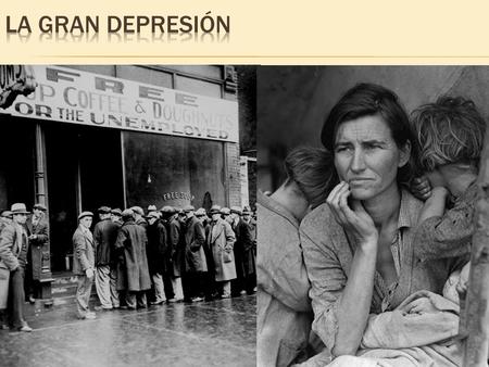 La Gran Depresión Alvaro, Marlenys, Gisselle, Roilan.