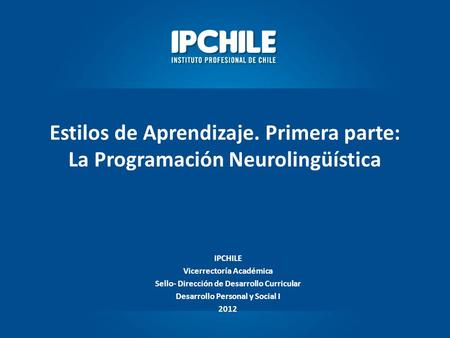 IPCHILE Vicerrectoría Académica