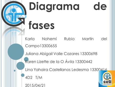 Diagrama de fases Karla Nohemí Rubio Martín del Campo