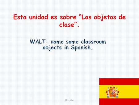 Esta unidad es sobre “Los objetos de clase”.