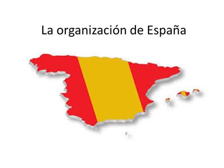 La organización de España