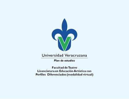 Plan de estudios Facultad de Teatro
