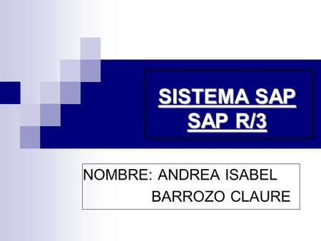 NOMBRE: ANDREA ISABEL BARROZO CLAURE