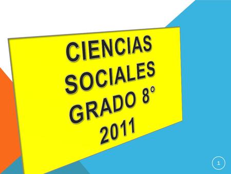 CIENCIAS SOCIALES GRADO 8°
