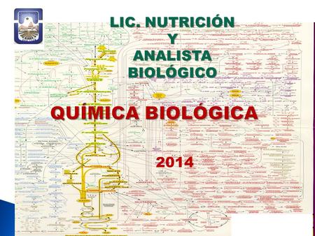 LIC. NUTRICIÓN Y ANALISTA BIOLÓGICO QUÍMICA BIOLÓGICA 2014.