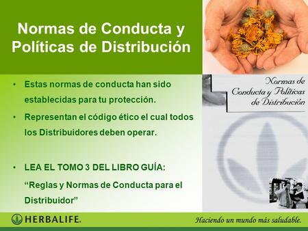 Normas de Conducta y Políticas de Distribución