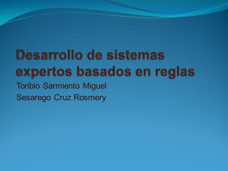 Desarrollo de sistemas expertos basados en reglas