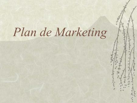Plan de Marketing. Definición  Un plan de marketing, es la conceptualización de actividades de marketing que conducirán a la empresa organización o producto.