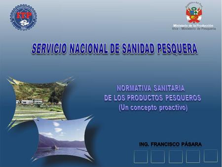 SERVICIO NACIONAL DE SANIDAD PESQUERA