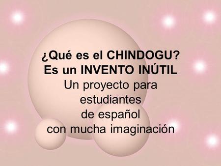 Un proyecto para estudiantes