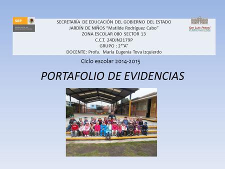 PORTAFOLIO DE EVIDENCIAS