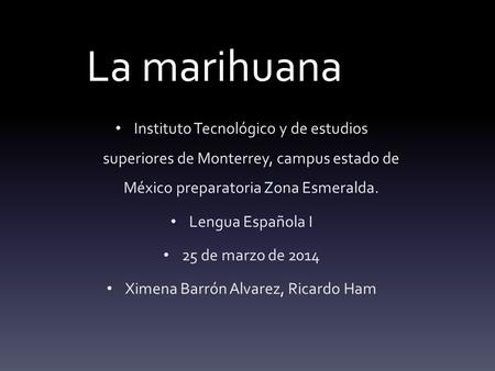 Ximena Barrón Alvarez, Ricardo Ham