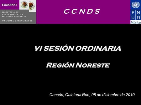 VI SESIÓN ORDINARIA Región Noreste Cancún, Quintana Roo, 08 de diciembre de 2010 C C N D S.