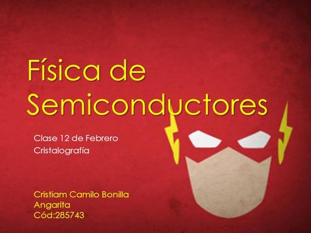 Física de Semiconductores
