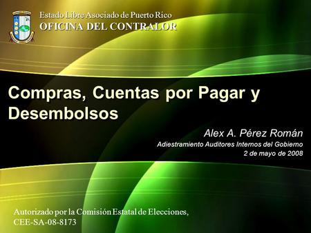Compras, Cuentas por Pagar y Desembolsos