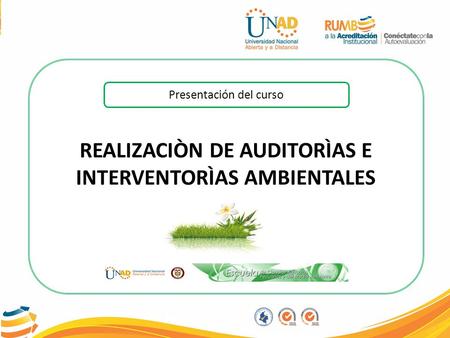 REALIZACIÒN DE AUDITORÌAS E INTERVENTORÌAS AMBIENTALES