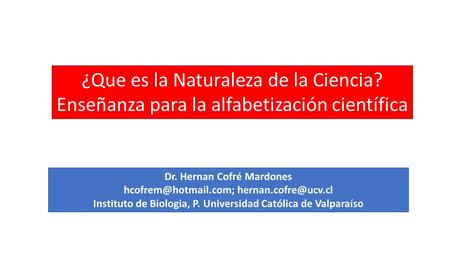 ¿Que es la Naturaleza de la Ciencia?