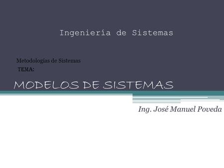 Ingeniería de Sistemas