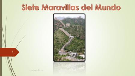 Siete Maravillas del Mundo