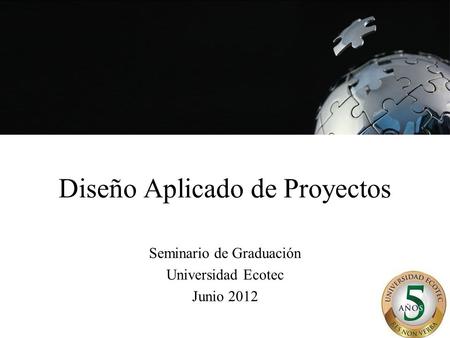 Diseño Aplicado de Proyectos