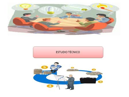 ESTUDIO TÉCNICO. EL ESTUDIO TÉCNICO PARA UN PROYECTO, TOMA EN CONSIDERACIÓN LOS SIGUIENTES ASPECTOS. TAMAÑO, TECNOLOGÍA, LOCALIZACIÓN, ORGANIZACIÓN.