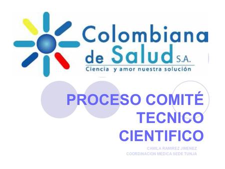 PROCESO COMITÉ TECNICO CIENTIFICO