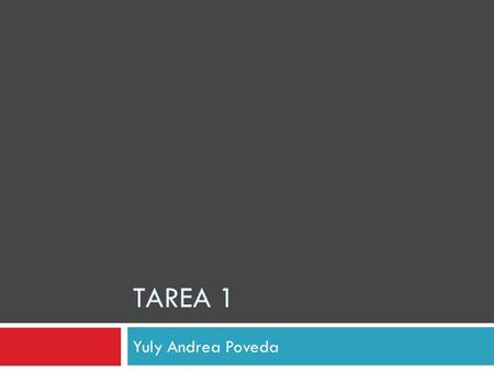 Tarea 1 Yuly Andrea Poveda.