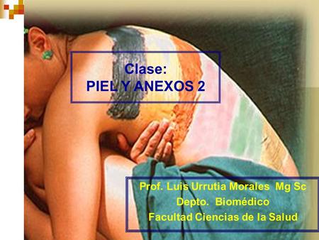 Prof. Luis Urrutia Morales Mg Sc Facultad Ciencias de la Salud