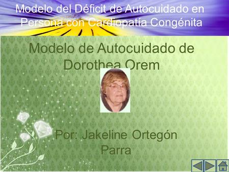 Modelo de Autocuidado de Dorothea Orem