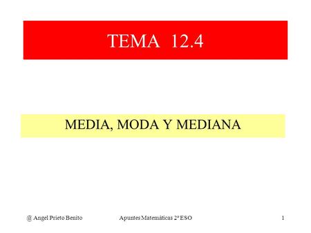 Apuntes Matemáticas 2º ESO