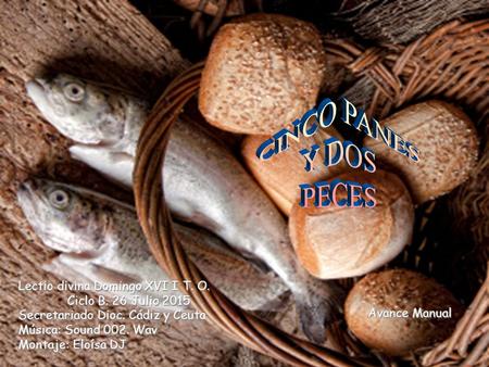 CINCO PANES Y DOS PECES Lectio divina Domingo XVI I T. O. 	Ciclo B. 26 Julio 2015 Secretariado Dioc. Cádiz.