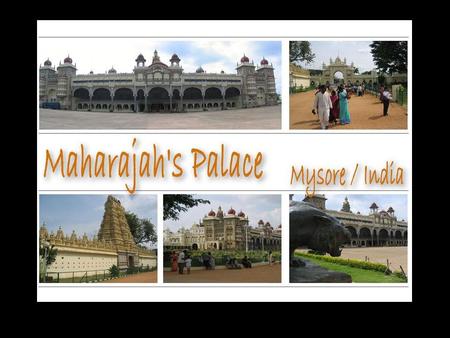 Palacio Mysore Luces de Dasara En los 10 días de la fiesta de Dasara, música y diversos conciertos de danza se llevan a cabo en auditorios alrededor.