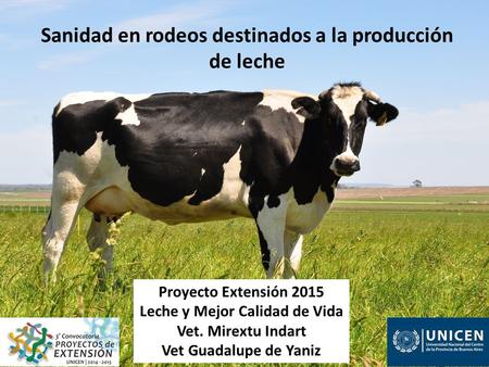 Sanidad en rodeos destinados a la producción de leche