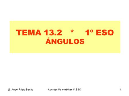 Apuntes Matemáticas 1º ESO