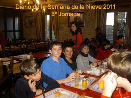 Diario de la Semana de la Nieve 2011 3ª Jornada. Tercer día de esquí: Parte de guerra: Ningún lesionado. Seguimos teniendo un tiempo excelente.