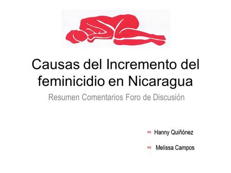 Causas del Incremento del feminicidio en Nicaragua