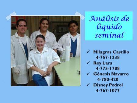 Análisis de liquido seminal