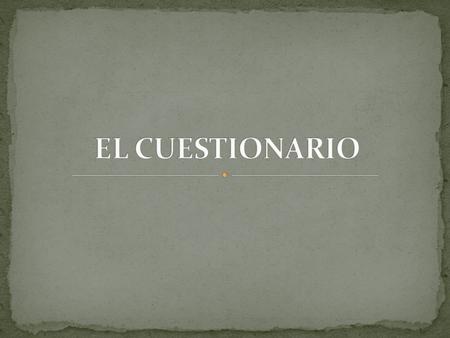 Conjunto de ítems diferentes que pueden ser planteados de forma interrogativa, enunciativa, afirmativa o negativa con varias alternativas, con un formato.