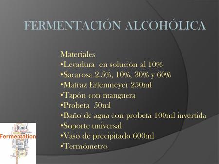 FERMENTACIÓN ALCOHÓLICA